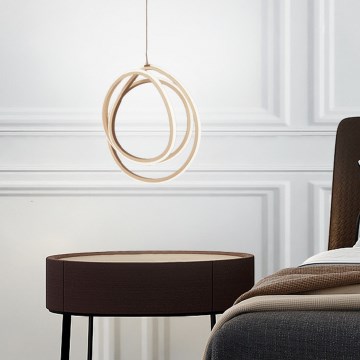 Ondaluce - Suspension LED dimmable sur câble GOLDEN LED/28W/230V dorée