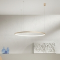 Ondaluce - Suspension LED dimmable sur câble SOEL LED/38W/230V Ø 80 cm dorée