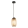 Ondaluce - Suspension sur câble BONNIE 1xE27/15W/230V Ø 15 cm, beige fumé