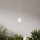 Ondaluce - Suspension sur câble CONCRETE 1xGU10/7,5W/230V Ø 10,5 cm béton/blanc