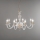 Ondaluce - Suspension sur câble PAGANINI 6xE14/10W/230V Ø 70 cm doré/transparent