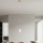 Ondaluce - Suspension sur câble THELMA 1xE27/15W/230V Ø 19 cm doré/transparent