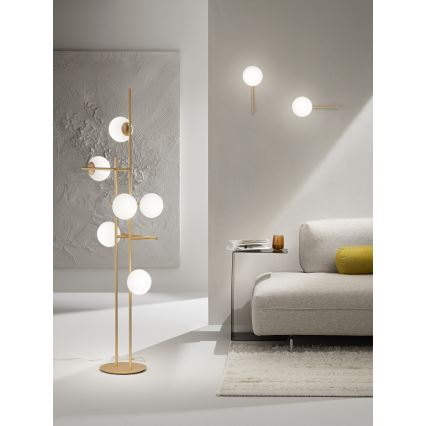 Ondaluce - Wandleuchte JEWEL 1xE14/10W/230V Gold/Weiß