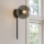 Ondaluce - Wandleuchte JEWEL 1xE14/10W/230V schwarz/rauchschwarz