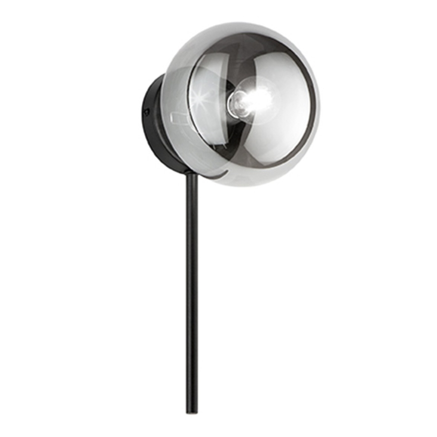 Ondaluce - Wandleuchte JEWEL 1xE14/10W/230V schwarz/rauchschwarz