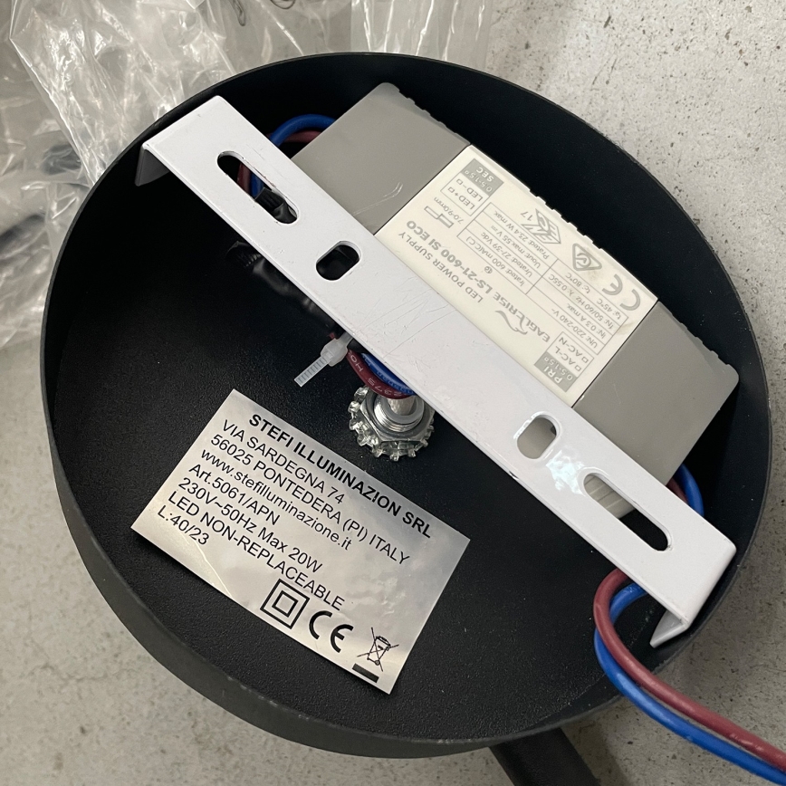 ONLI - Applique a LED TWIST LED/6W/230V 4000K nero