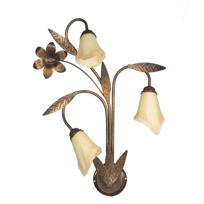 ONLI - Applique ALGA 3xE14/6W/230V bronzo