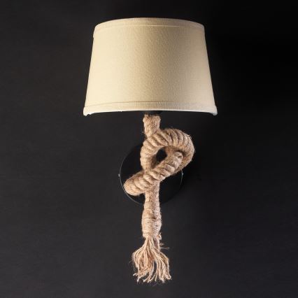 ONLI - Applique CORDA 1xE27/22W/230V beige