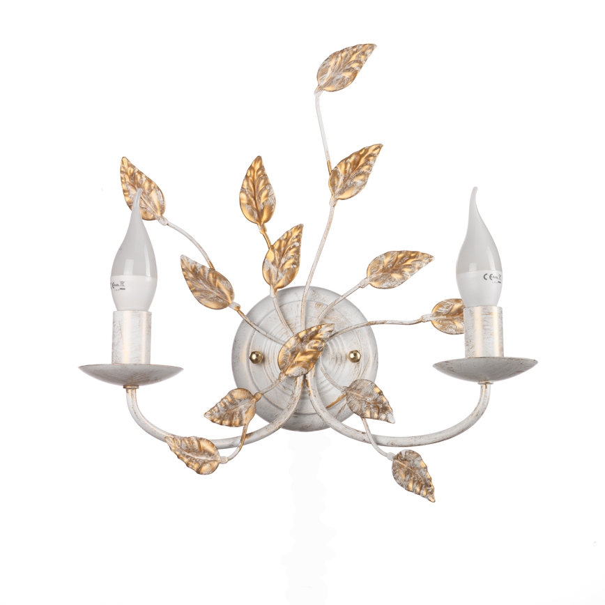 ONLI - Applique murale COLLANA 1xE14/6W/230V blanc/doré