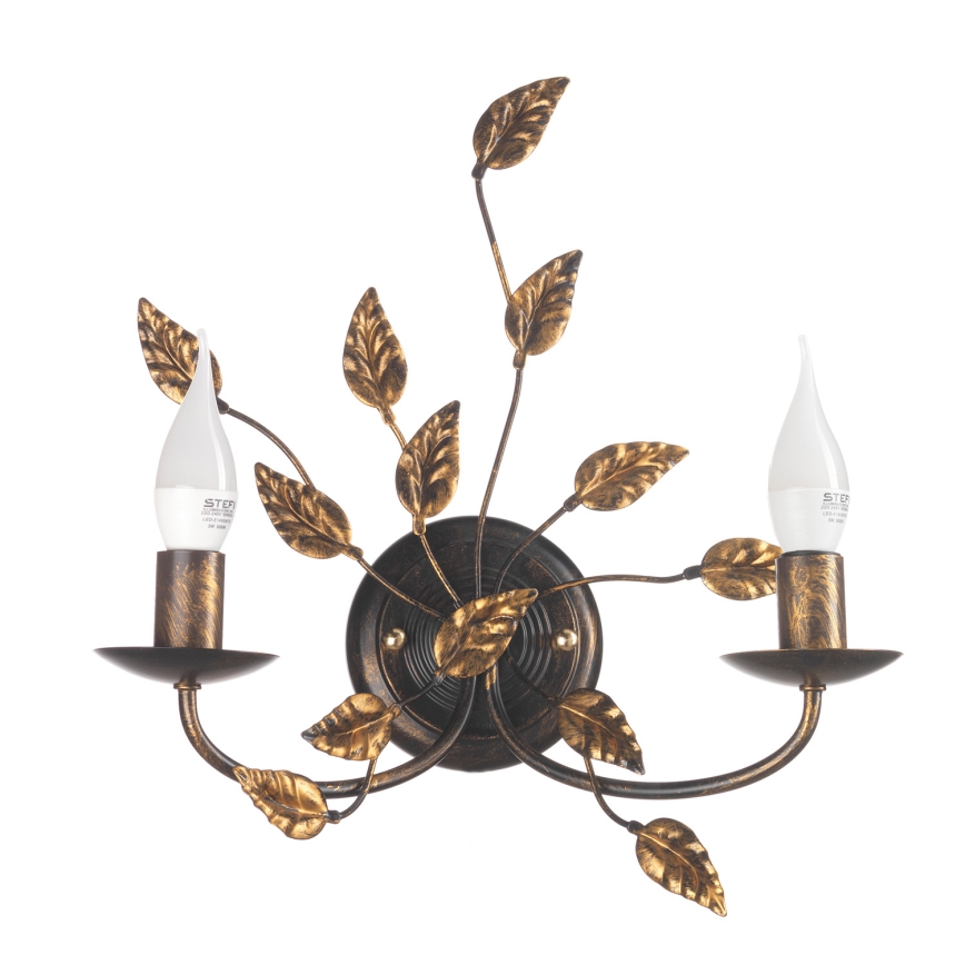 ONLI - Applique murale COLLANA 1xE14/6W/230V bronze/doré