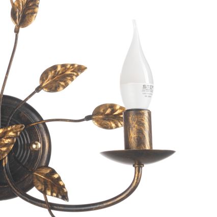 ONLI - Applique murale COLLANA 1xE14/6W/230V bronze/doré