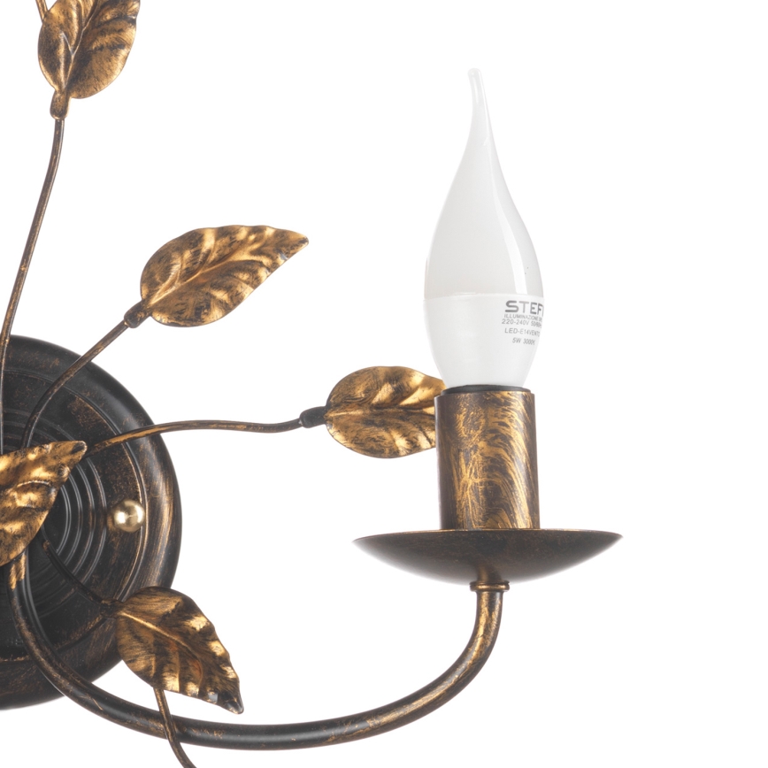ONLI - Applique murale COLLANA 1xE14/6W/230V bronze/doré