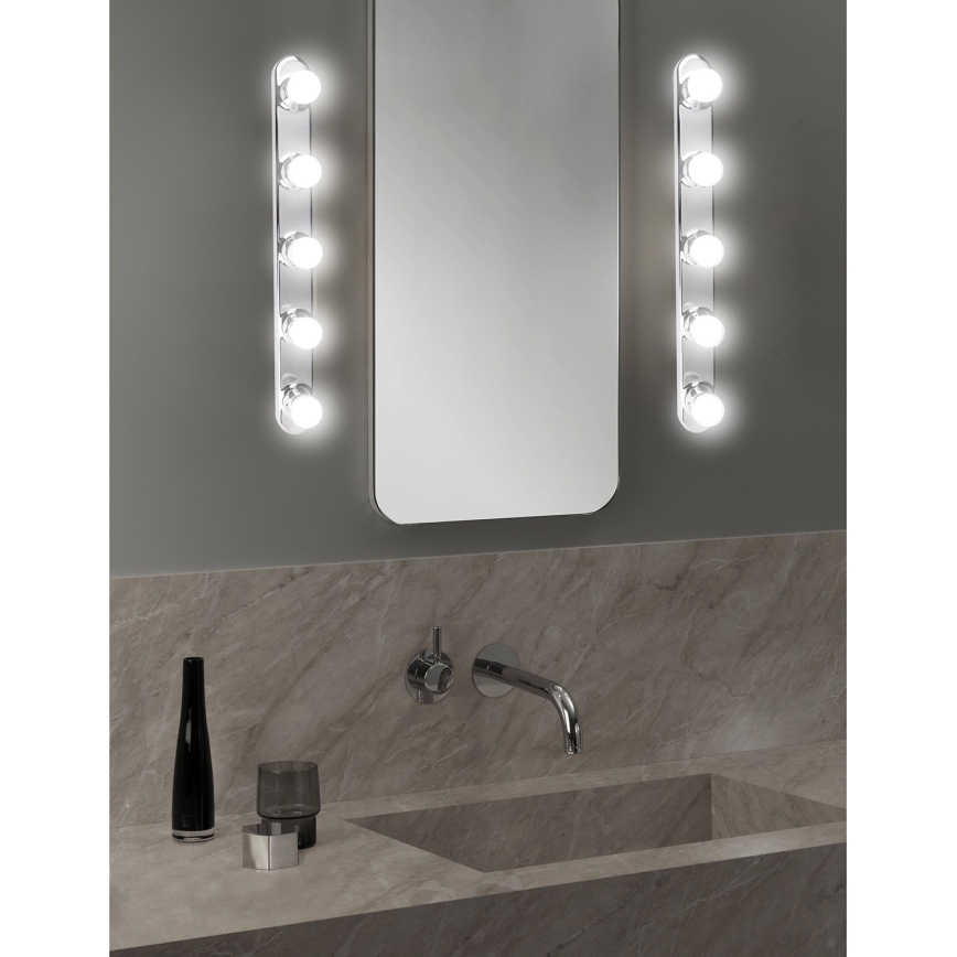 ONLI - Applique murale HOLLYWOOD 5xE14/6W/230V chrome brillant