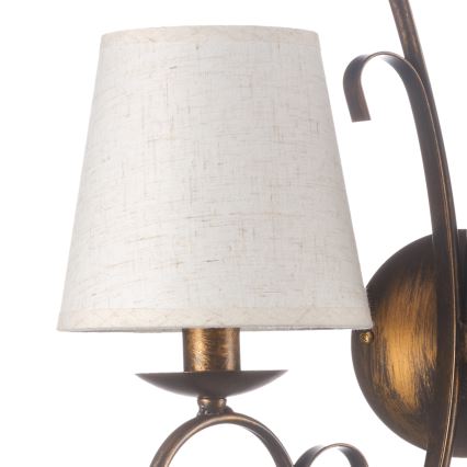 ONLI - Applique murale POMPEI 2xE14/6W/230V bronze