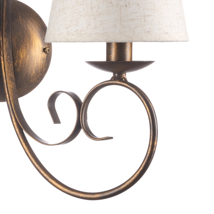 ONLI - Applique murale POMPEI 2xE14/6W/230V bronze