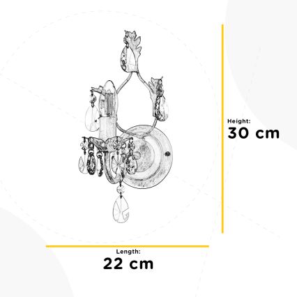 ONLI - Applique murale TERESA 1xE14/6W/230V blanc