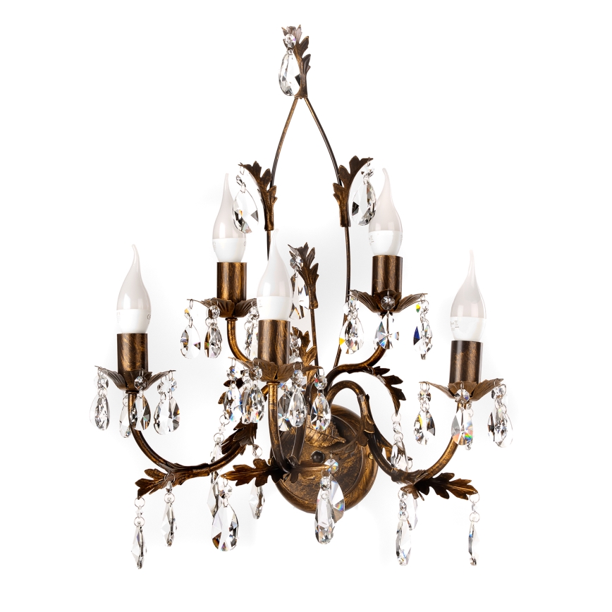 ONLI - Applique murale TERESA 5xE14/6W/230V bronze