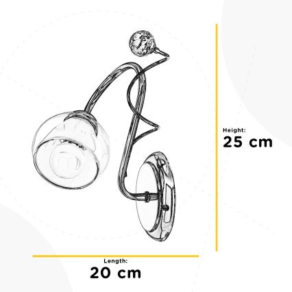 ONLI - Applique murale WENDY 1xE14/6W/230V chrome brillant