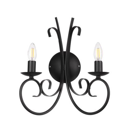 ONLI - Applique POMPEI 2xE14/6W/230V nero