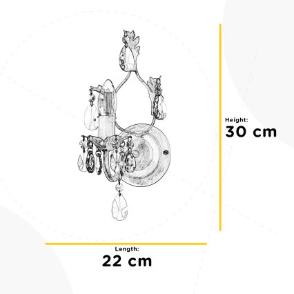 ONLI - Applique TERESA 1xE14/6W/230V bianco