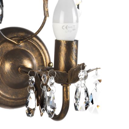 ONLI - Applique TERESA 1xE14/6W/230V bronzo