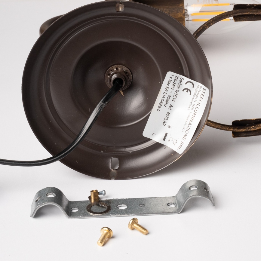 ONLI - Applique TERESA 1xE14/6W/230V bronzo