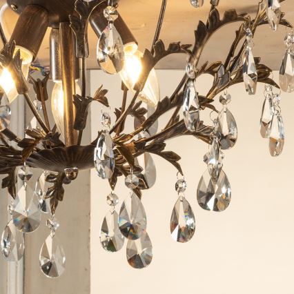 ONLI - Deckenleuchte TERESA 3xE14/6W/230V bronzefarben