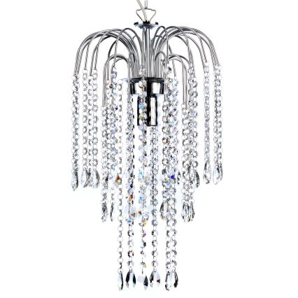ONLI - Kronleuchter an Kette PIOGGIA 1xE27/22W/230V glänzendes Chrom