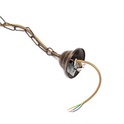 ONLI - Hängeleuchte an Kette TERESA 5xE14/6W/230V Bronze