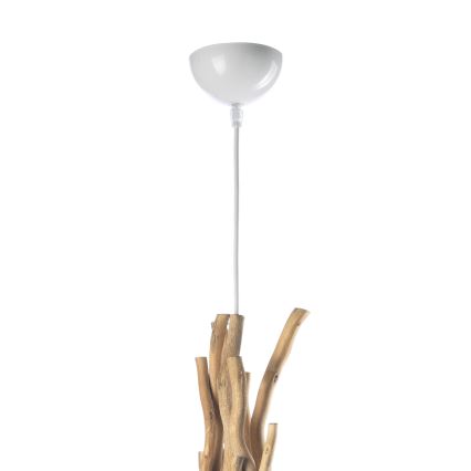 ONLI - Hängeleuchte an Schnur WOODY 1xE27/22W/230V