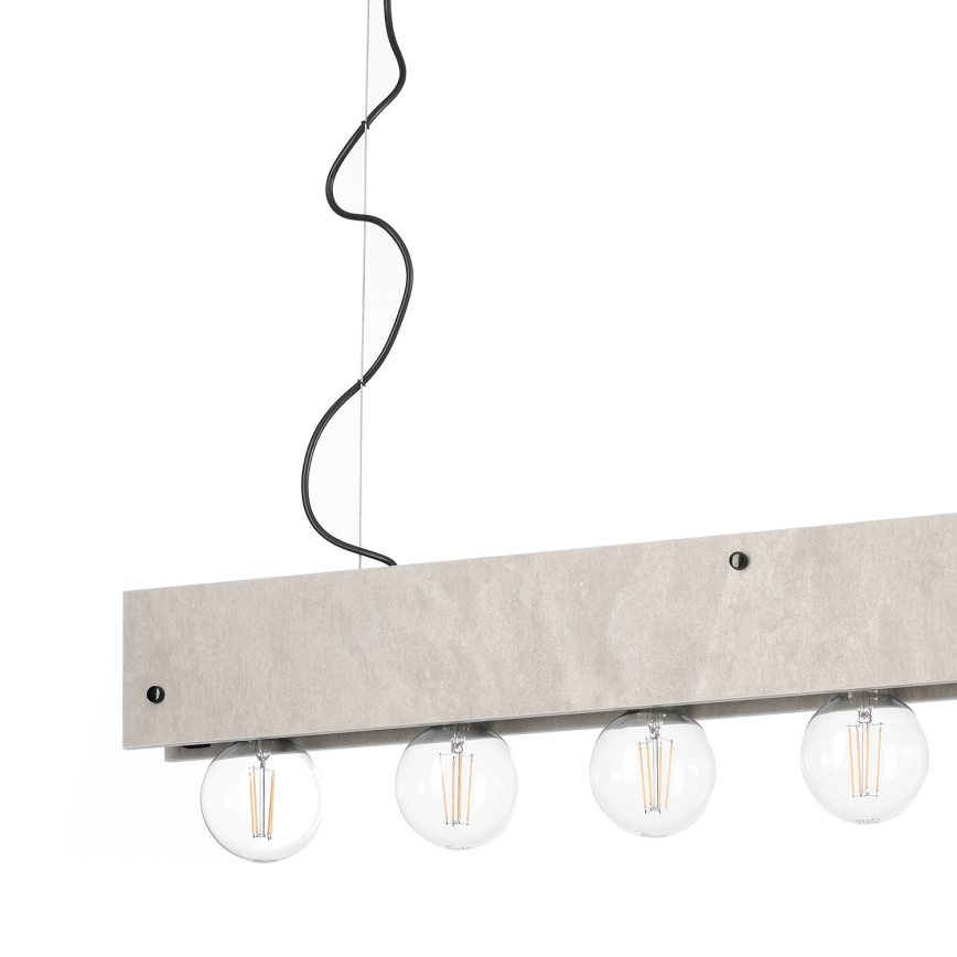 ONLI - Hängeleuchte ARGO 6xE27/22W/230V grau