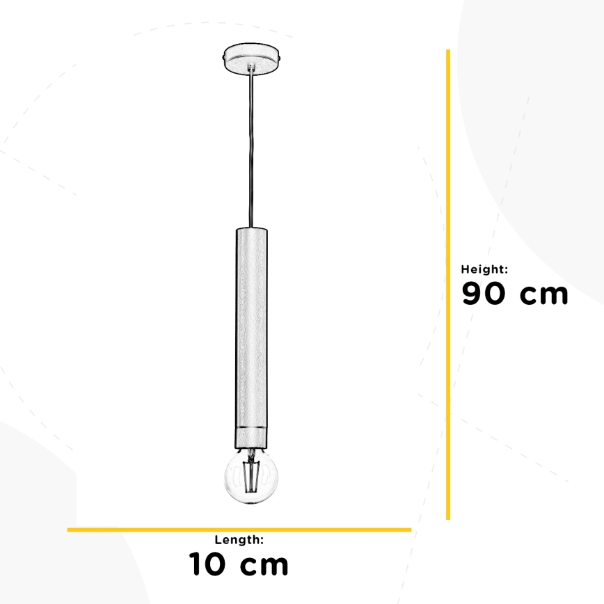 ONLI - Hängeleuchte DORA 1xE27/15W/230V schwarz