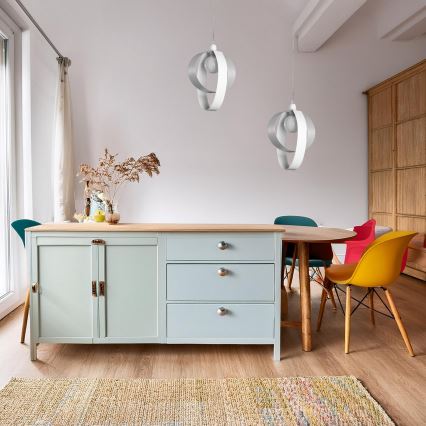 ONLI - Hängeleuchte SERENA 1xE27/22W/230V weiß