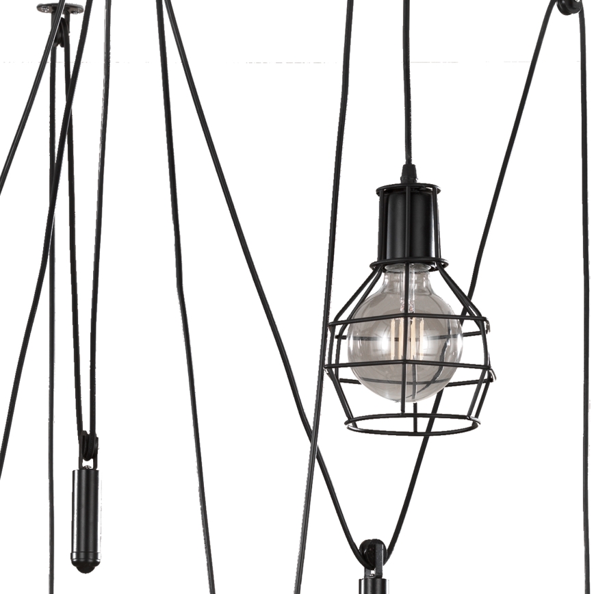 ONLI - Hängeleuchte SPINNE 5xE27/15W/230V Spinne schwarz