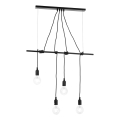 ONLI - Hängeleuchte WIRE 4xE27/15W/230V schwarz