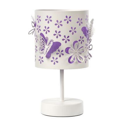 ONLI - Kleine Kinderleuchte TITILLA 1xE14/6W/230V 22 cm violett/weiß