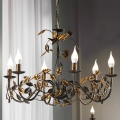 ONLI - Kronleuchter an Kette COLLANA 6xE14/6W/230V bronzen/golden