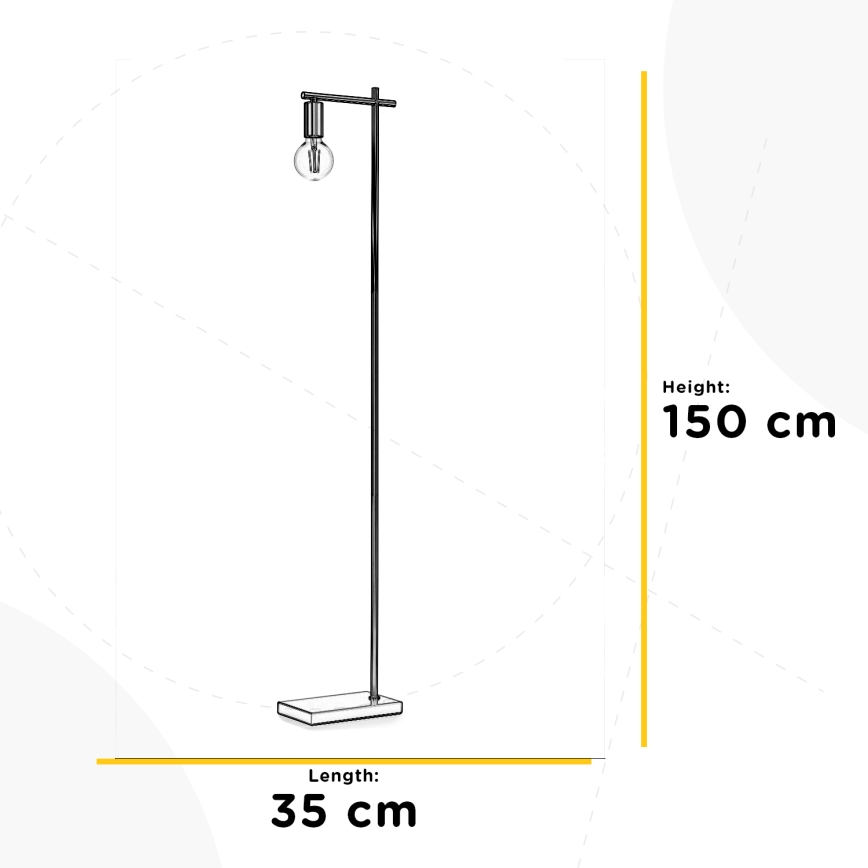 ONLI - Lampada con piedistallo CROSS 1xE27/22W/230V