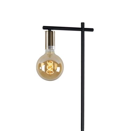 ONLI - Lampada con piedistallo CROSS 1xE27/22W/230V nero/ottone