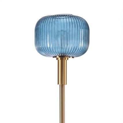 ONLI - Lampada con piedistallo DOROTY 1xE27/22W/230V blu/oro