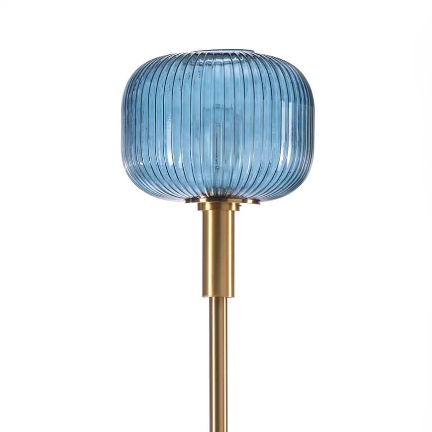 ONLI - Lampada con piedistallo DOROTY 1xE27/22W/230V blu/oro