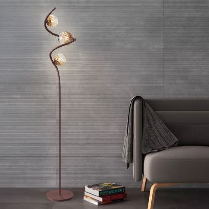 ONLI - Lampada con piedistallo FRIDA 3xG9/10W/230V rame