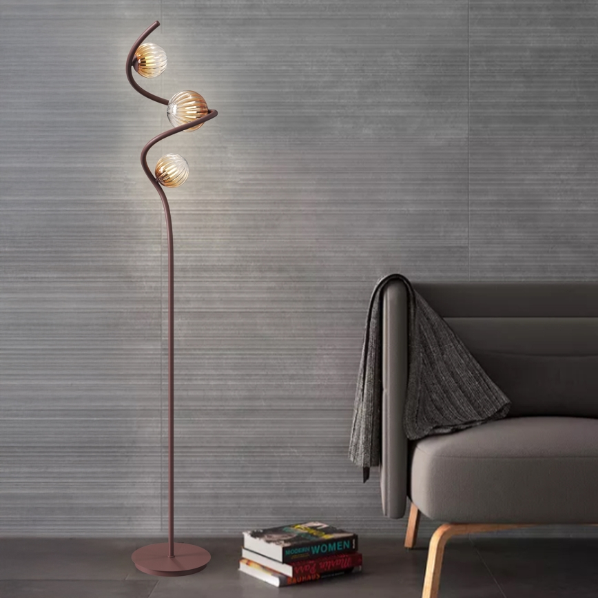 ONLI - Lampada con piedistallo FRIDA 3xG9/10W/230V rame
