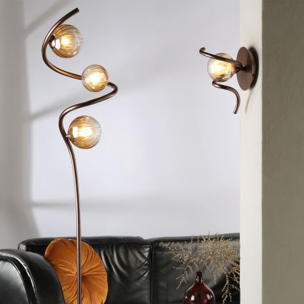ONLI - Lampada con piedistallo FRIDA 3xG9/10W/230V rame