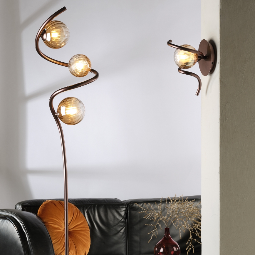 ONLI - Lampada con piedistallo FRIDA 3xG9/10W/230V rame