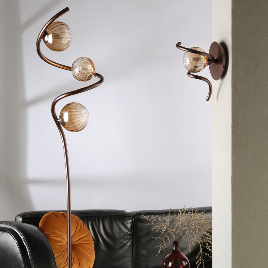ONLI - Lampada con piedistallo FRIDA 3xG9/10W/230V rame