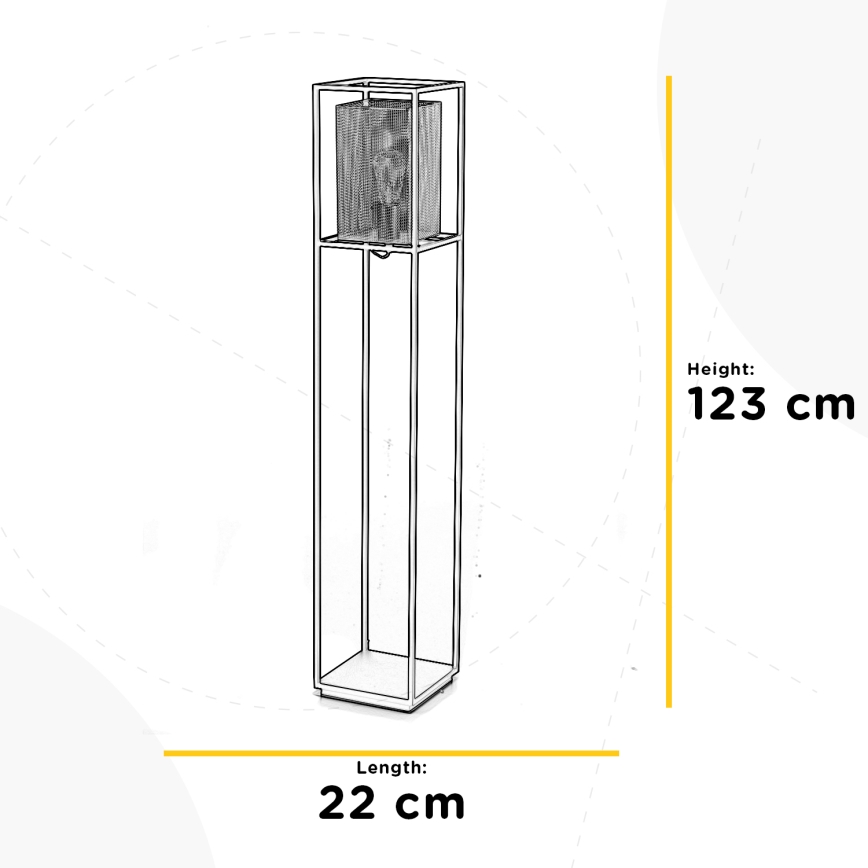 ONLI - Lampada con piedistallo MALIK 1xE27/22W/230V oro/nero