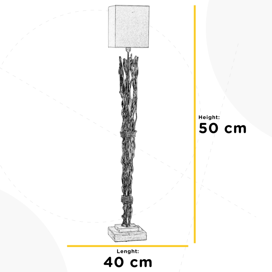 ONLI - Lampada con piedistallo MARICA 1xE27/22W/230V
