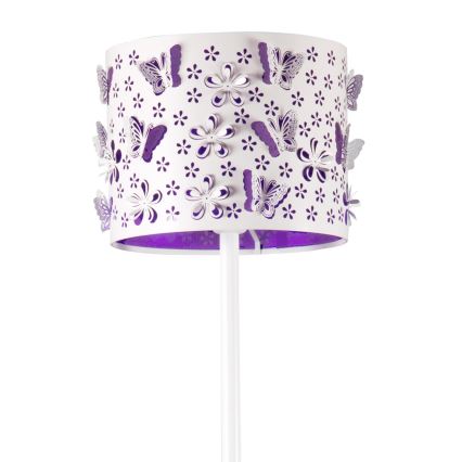 ONLI - Lampada con piedistallo TITILLA 1xE27/22W/230V viola/bianco