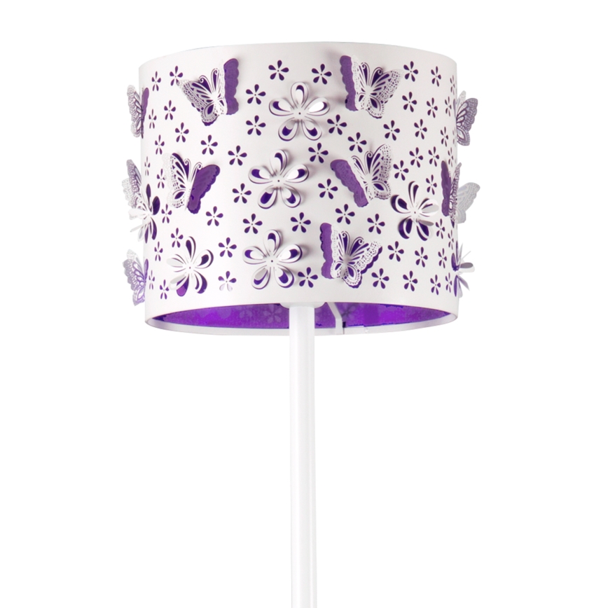 ONLI - Lampada con piedistallo TITILLA 1xE27/22W/230V viola/bianco